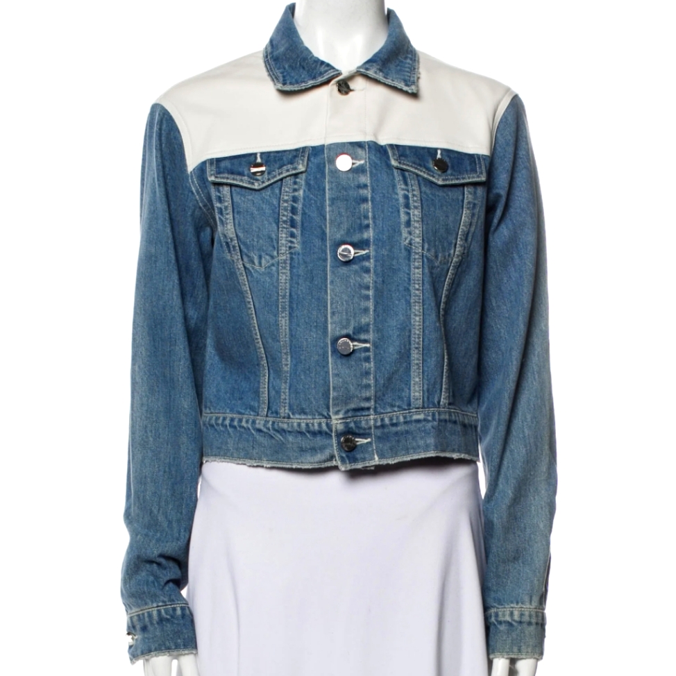 Lamarque Karly Denim And Leather Jacket